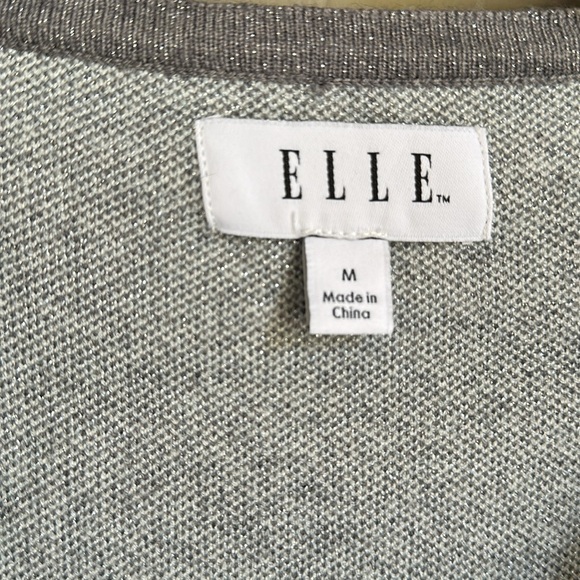 Elle blue and gray with sparkly super soft open front‎ cardigan size medium - Picture 3 of 5